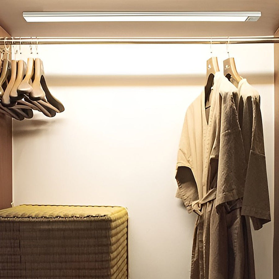 Wireless Motion Sensor LED Under Cabinet Light USB Rechargeable Closet Light