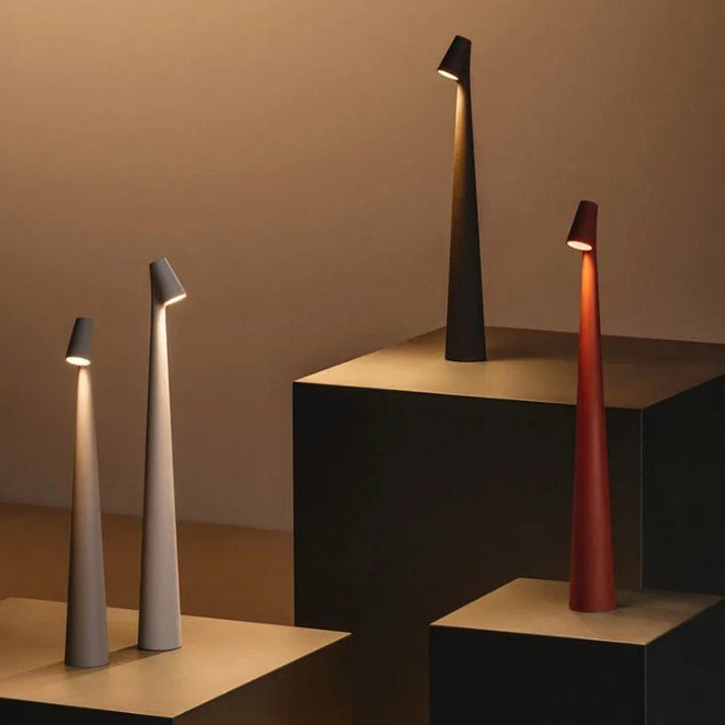 Rechargeable LED Table Lamp Portable Dimmable Aluminum Desk Lamp