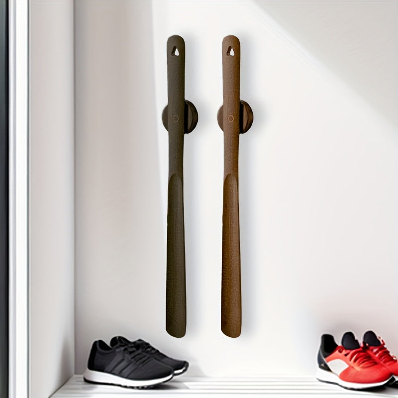 Extra Long Handle Shoe Horn Ergonomic Shoe Helper for Easy On Shoes