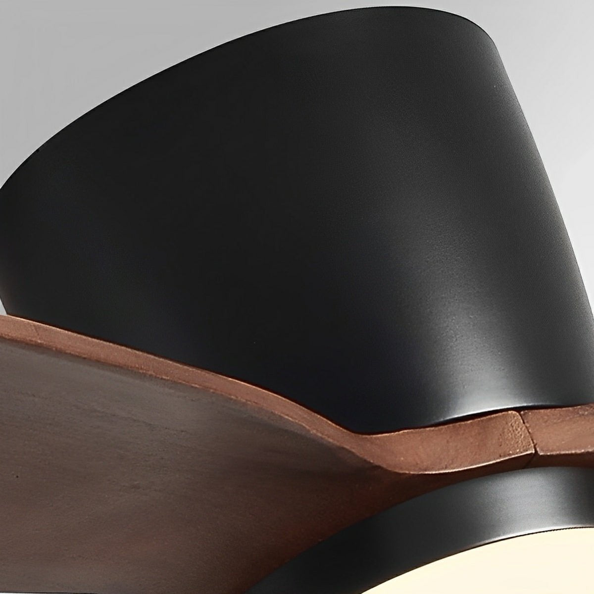 Modern Nordic Wood Ceiling Fan Light 6-Speed DC LED 3CCT