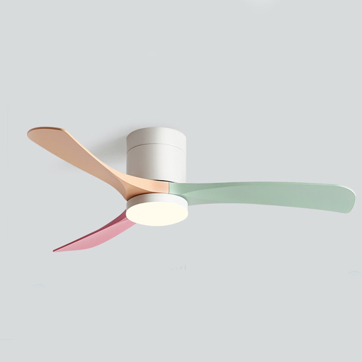 Modern Nordic Ceiling Fan Light 6-Speed DC LED 2400LM Remote 3CCT