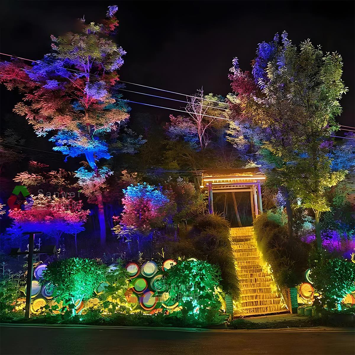 Outdoor RGB LED Spot Light IP65 Waterproof Landscape Light