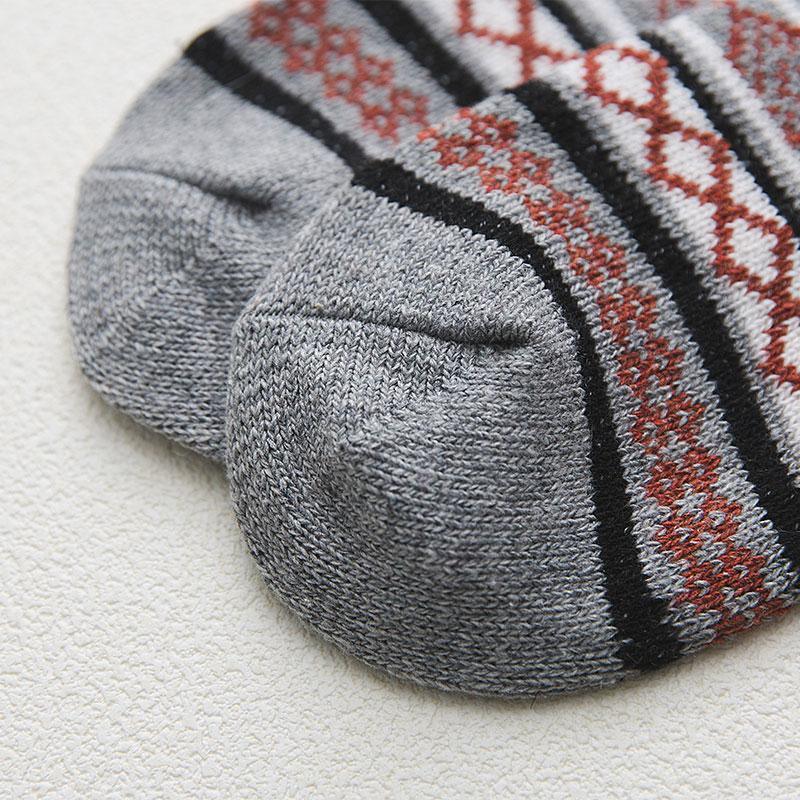 Nordic Wool Blend Socks with Scandinavian Pattern | Warm Winter Comfort