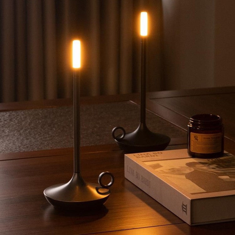 Giavi LED Candlelight Table Lamp Dimmable USB Rechargeable Portable