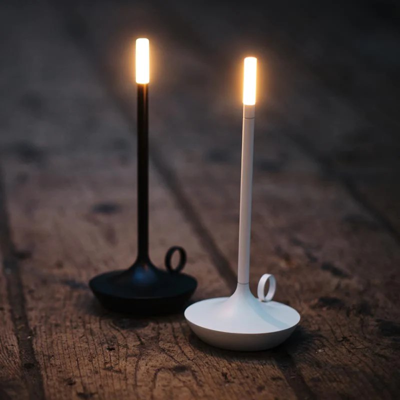 Giavi LED Candlelight Table Lamp Dimmable USB Rechargeable Portable