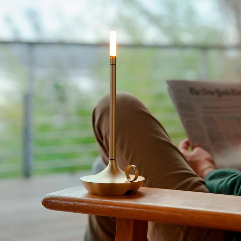 Giavi LED Candlelight Table Lamp Dimmable USB Rechargeable Portable