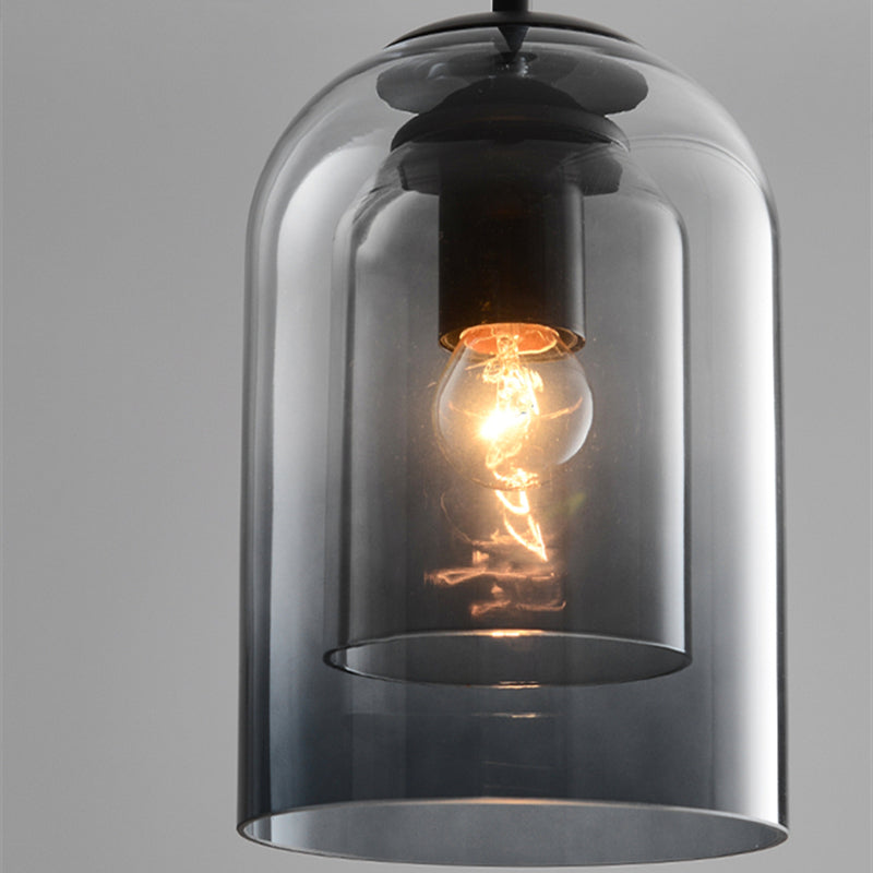 Colored Glass Pendant Light Modern Hanging Ceiling Lamp Fixture