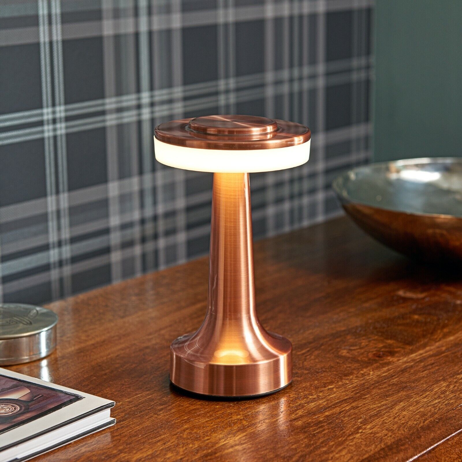 Rechargeable LED Bar Table Lamp Touch Dimmable Cordless Desk Light