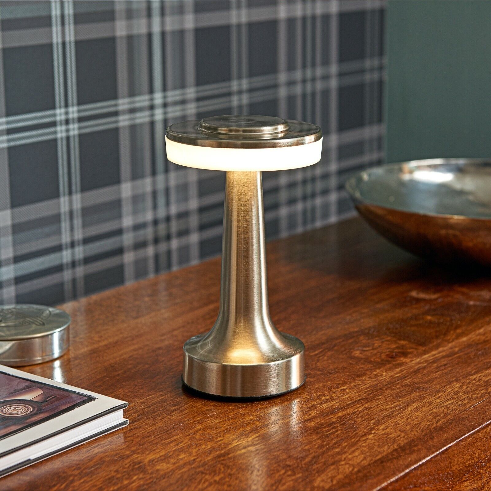 Rechargeable LED Bar Table Lamp Touch Dimmable Cordless Desk Light
