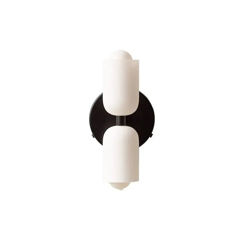 Colorful Modern Wall Sconce with Hand-Blown Glass Shade