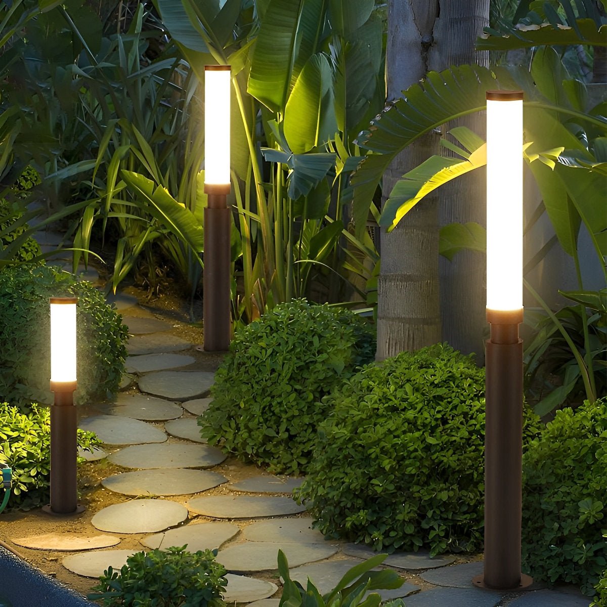 Modern Outdoor LED Post Light IP55 Aluminum Garden Pillar Lamp