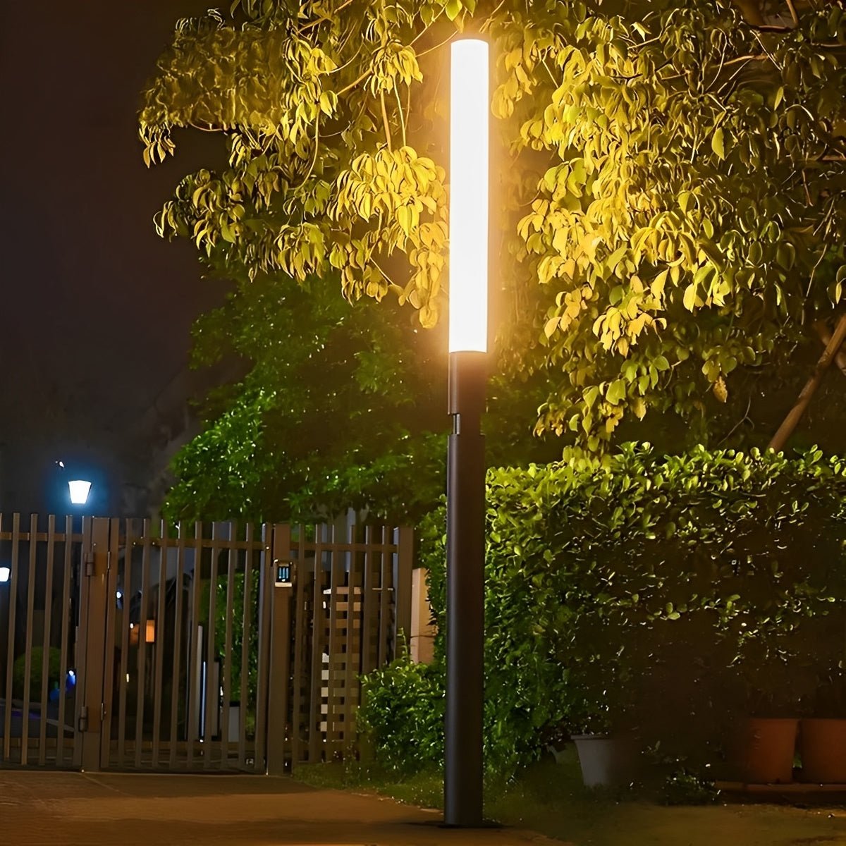Modern Outdoor LED Post Light IP55 Aluminum Garden Pillar Lamp