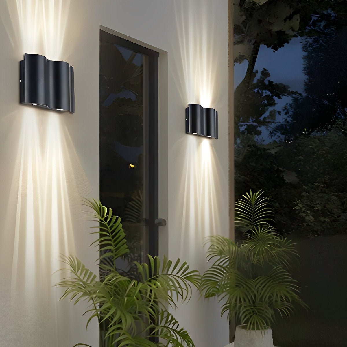 Modern Up Down LED Wall Sconce IP54 Aluminum Outdoor Light