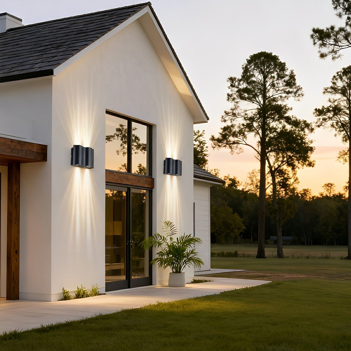 Modern Up Down LED Wall Sconce IP54 Aluminum Outdoor Light