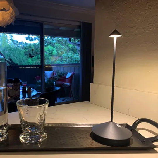 Wireless LED Table Lamp with Touch Dimming | Cordless Light for Any Room