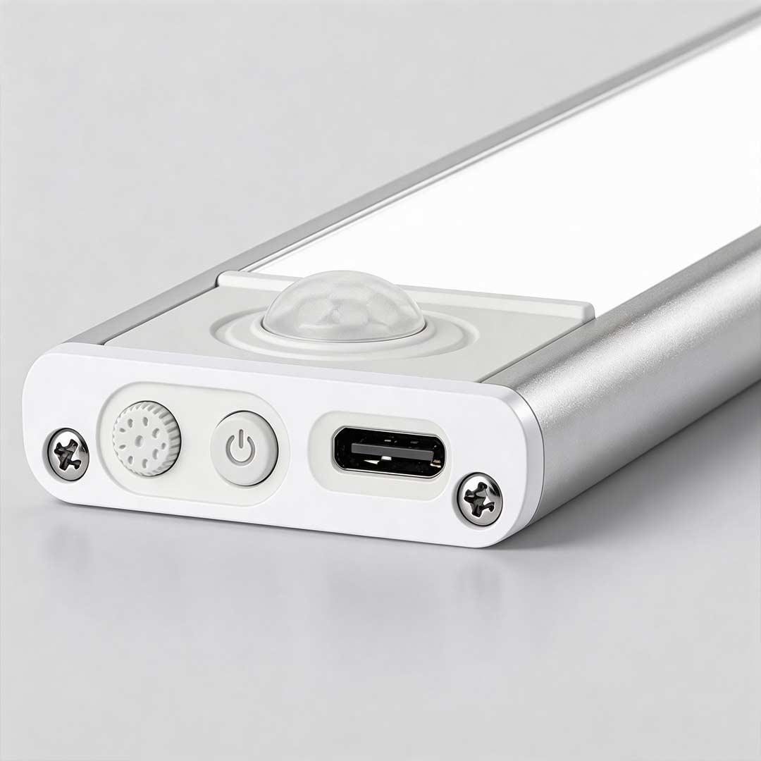 Wireless Motion Sensor LED Under Cabinet Light USB Rechargeable Closet Light